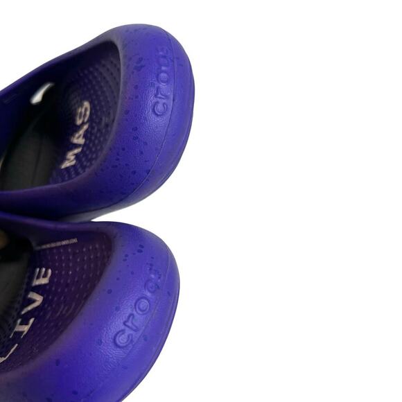 CROCS Taco Bell x Crocs Mellow Slide Live Mas in Ultra Violet & Black Size 7 - Picture 8 of 16